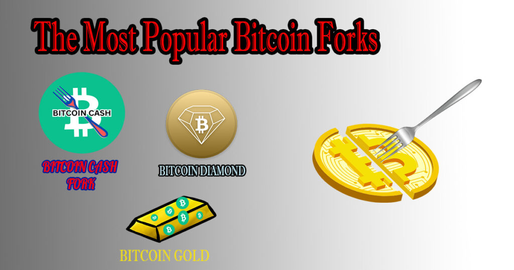 The most popular Bitcoin Forks
